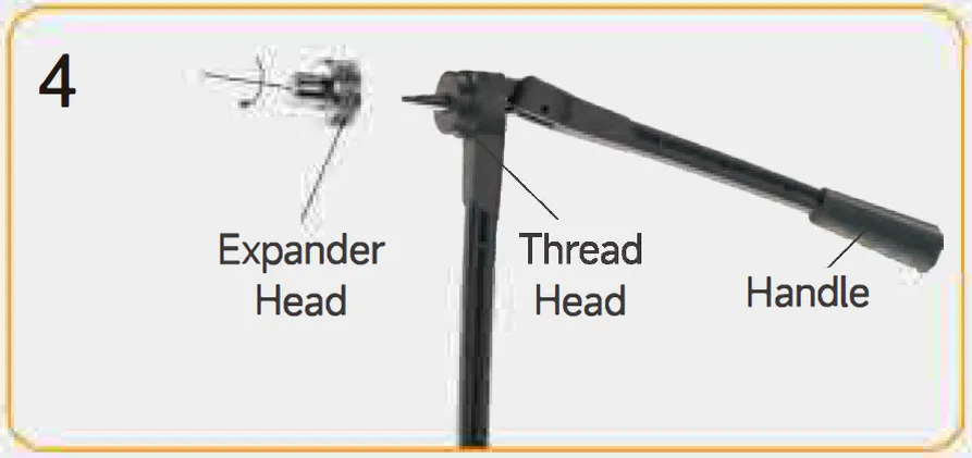 HVAC Tools Lever Tube Expander Kit TE-7 TE-11 for HVAC & Refrigerators and Automobiles Maintenance