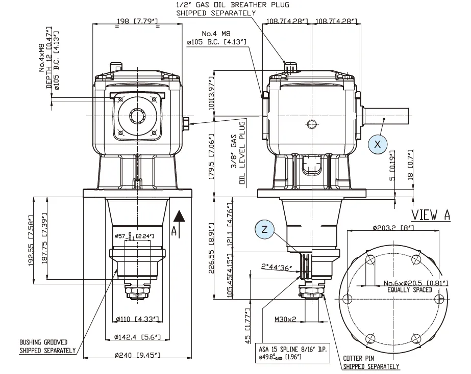 Rotary Mower Gearbox - Replacement of Comer Code LF227J