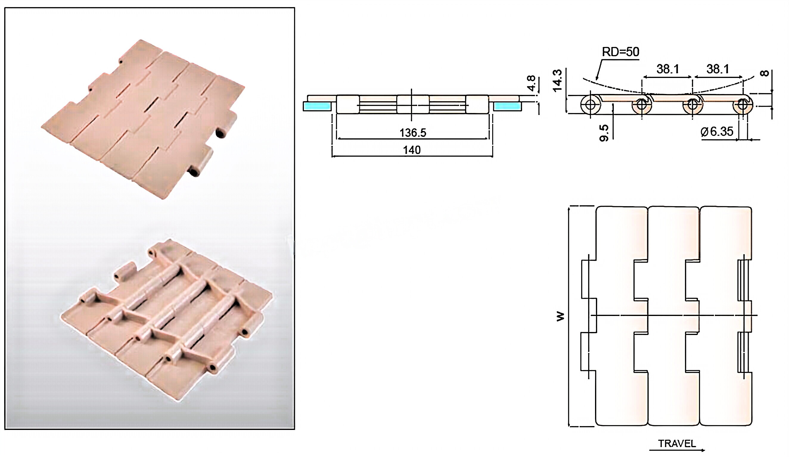 Sprockets and Idler Wheels for 821-lbp821 Chain