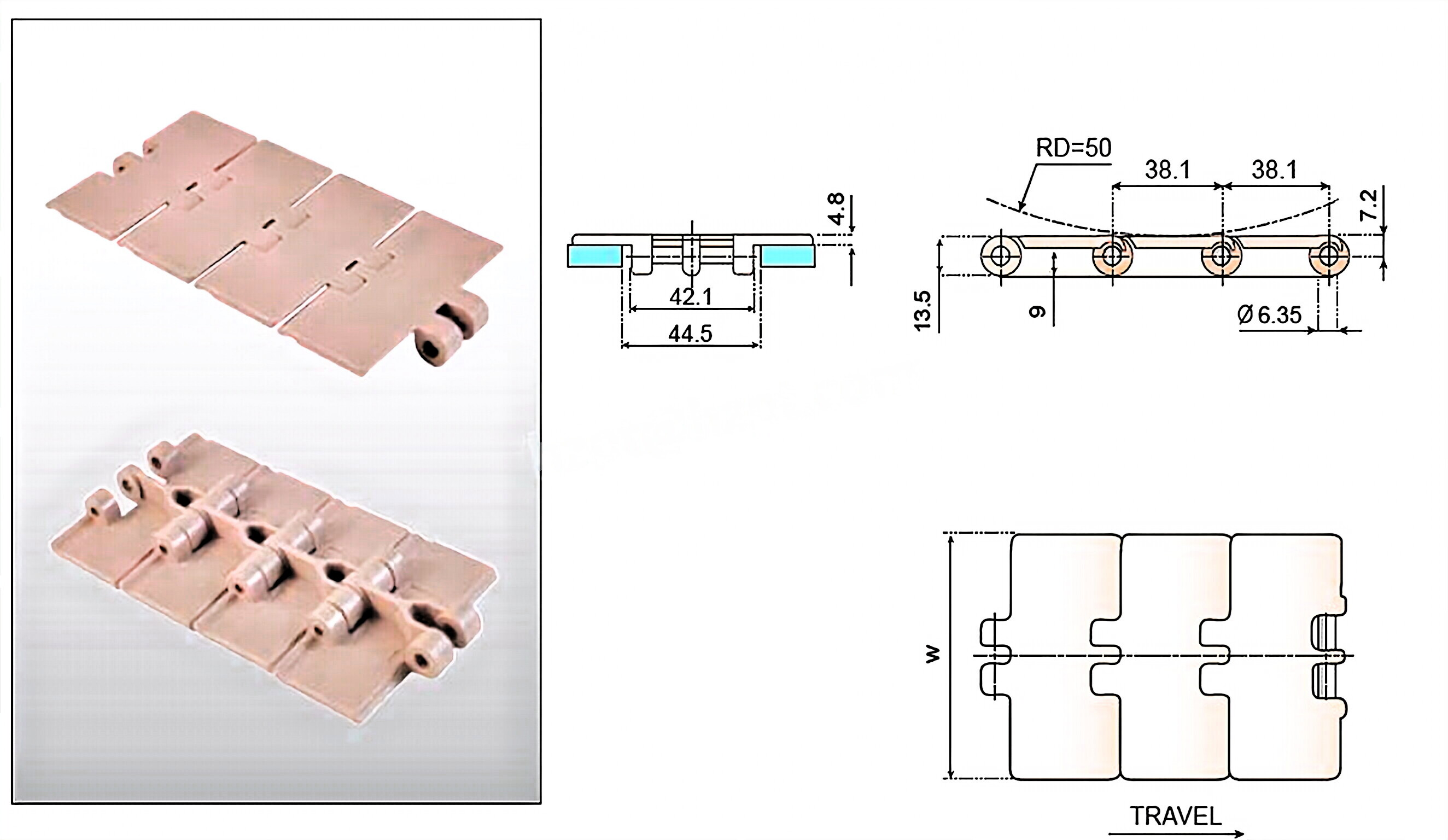 Sprockets and Idler Wheels for 820-831-LBP831 Chain