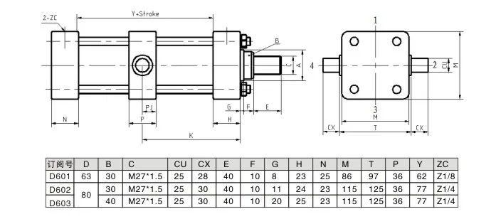 Low-Pressure Hydraulic Cylinder Intermediate Pin