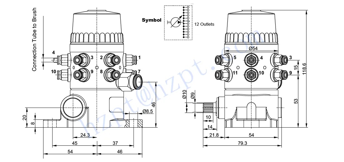 RDF-MALP-O12 Series Rotating Drive Piston Pumps Lubrication Pump for CLAAS foldable harvesting platform Replacement of BEKA 10138503/AZU