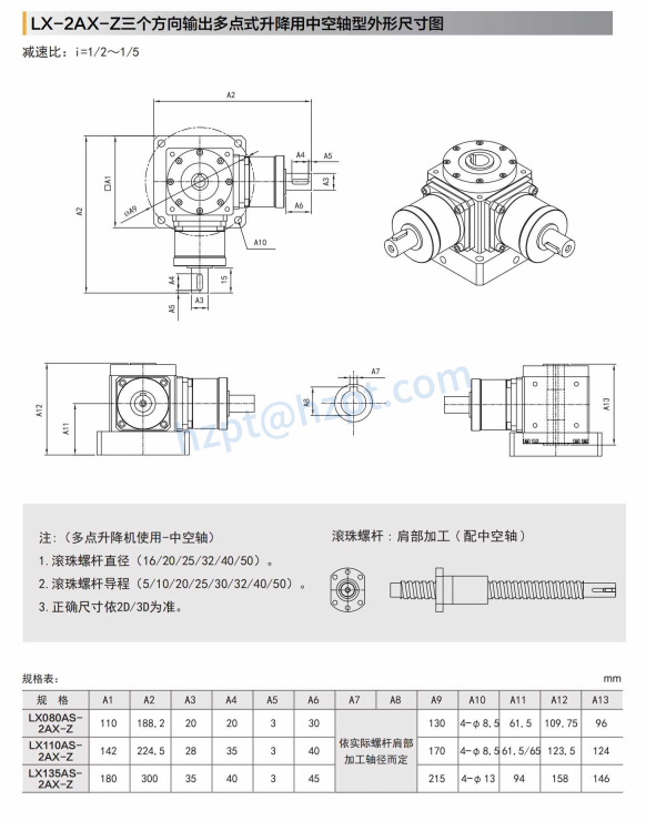 LX-AS Precision Input with Shaft Right Angle Reducer