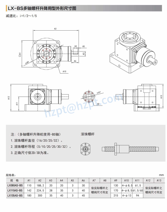 LX-AS Precision Input with Shaft Right Angle Reducer