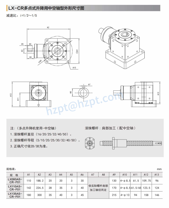 LX-AS Precision Input with Shaft Right Angle Reducer