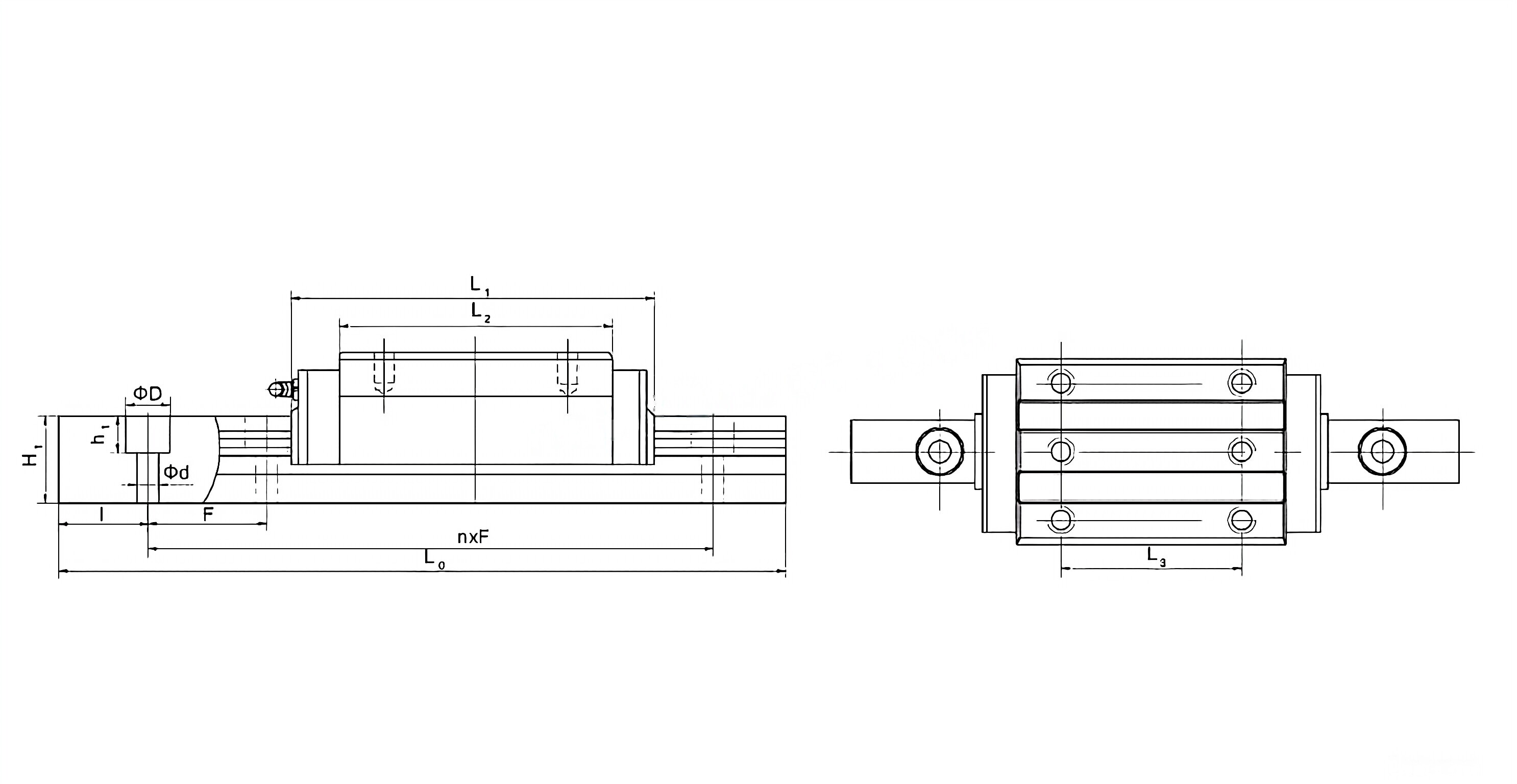 Linear Guideway for LZG-KL(Roller Style）