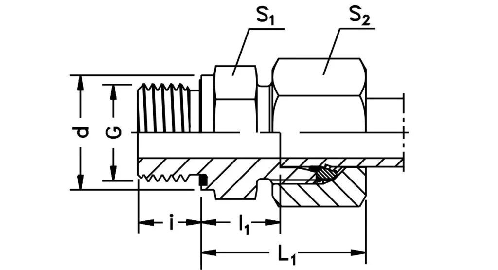 Male Connector-GE-M-ED Hydraulic Fittings