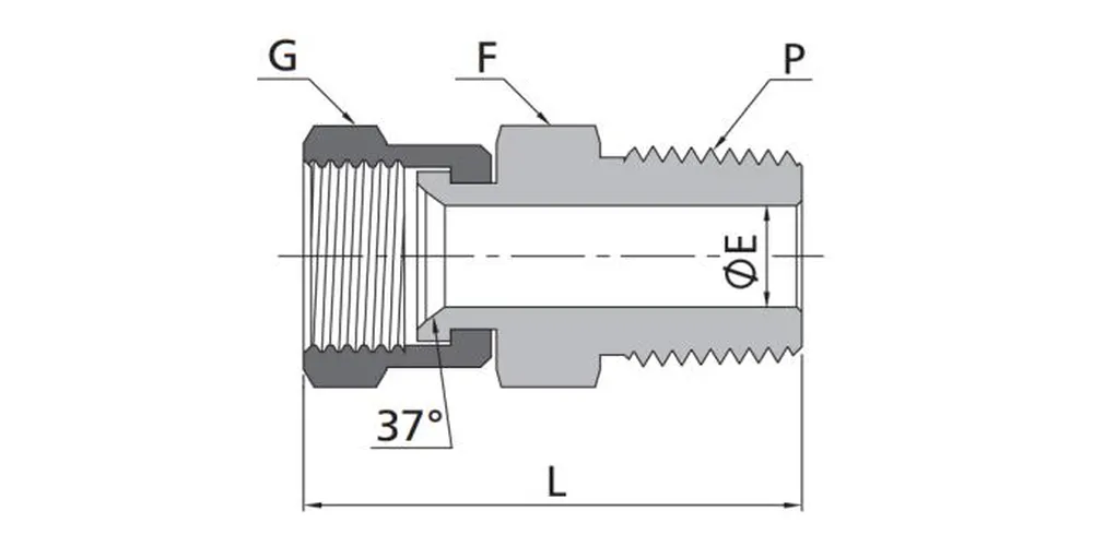 Male Connectors-NPT Flared Tube Fittings