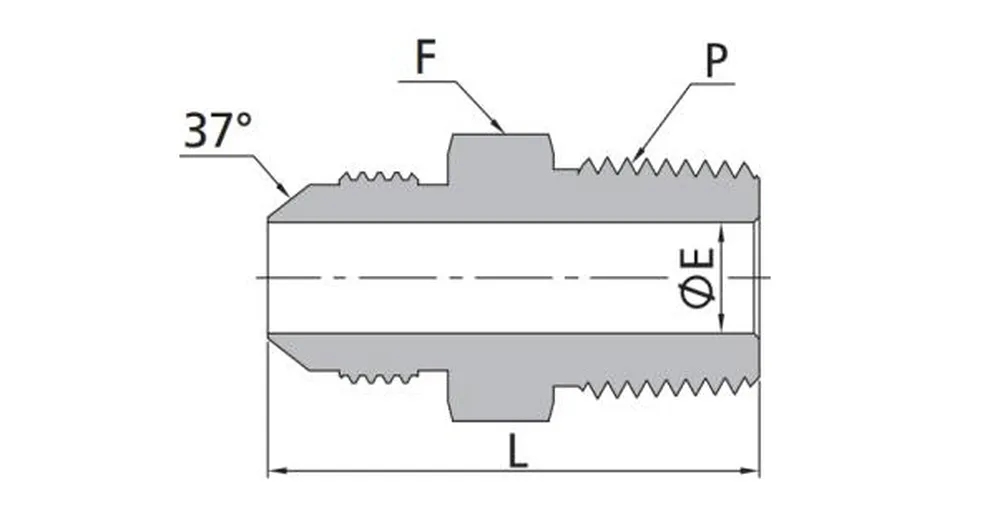 Male Connectors-NPT Flared Tube Fittings