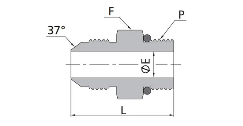 Male Connectors-SAE Flared Tube Fittings
