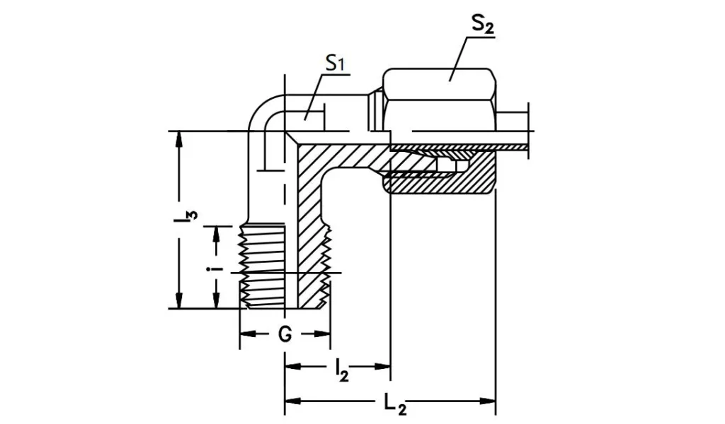 Male Elbow-WE-R Hydraulic Fittings