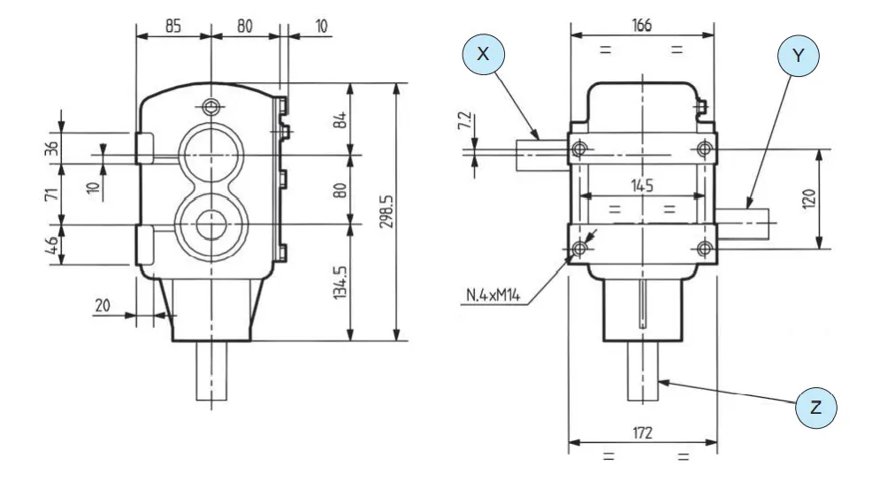 Manure Spreaders Gearboxes – Replacement of Comer Code N-2A