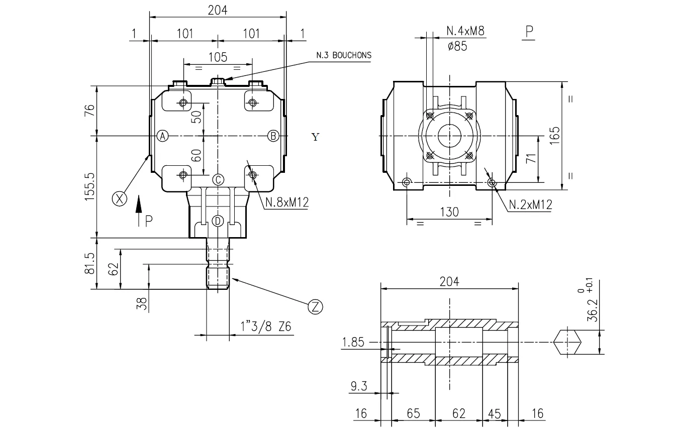 Manure Spreader Gearbox - Replacement of Comer Code TB-27C