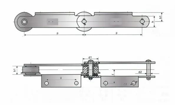 Stainless Steel Metallurgical Conveyor Machine Chain