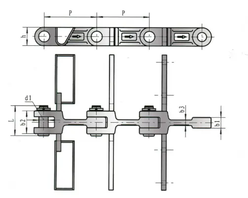 Stainless Steel Metallurgical Scraper Chain