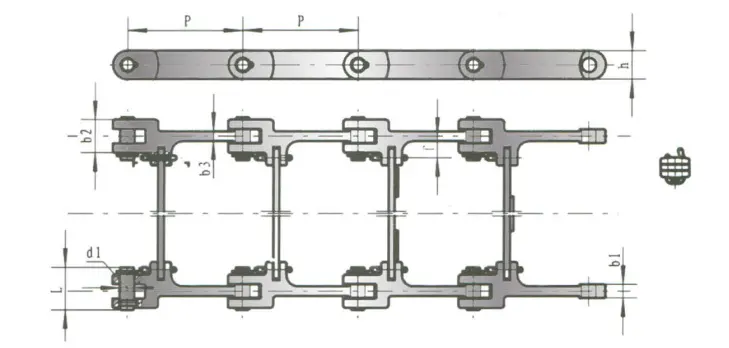 Stainless Steel Metallurgical Scraper Chain