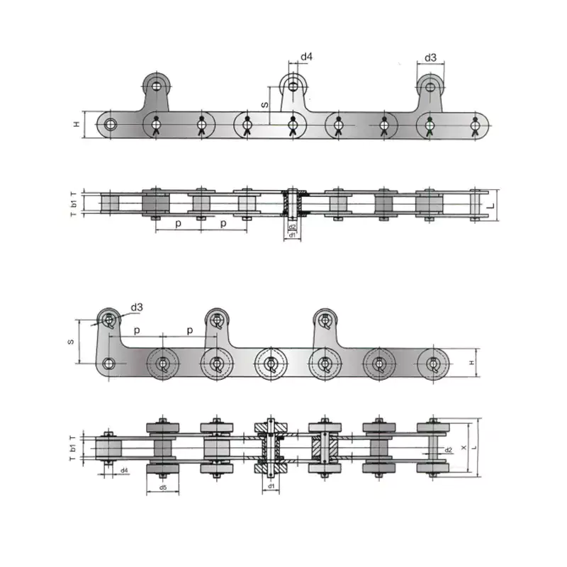 Stainless Steel Metallurgical Steel Tube Conveyor Chain