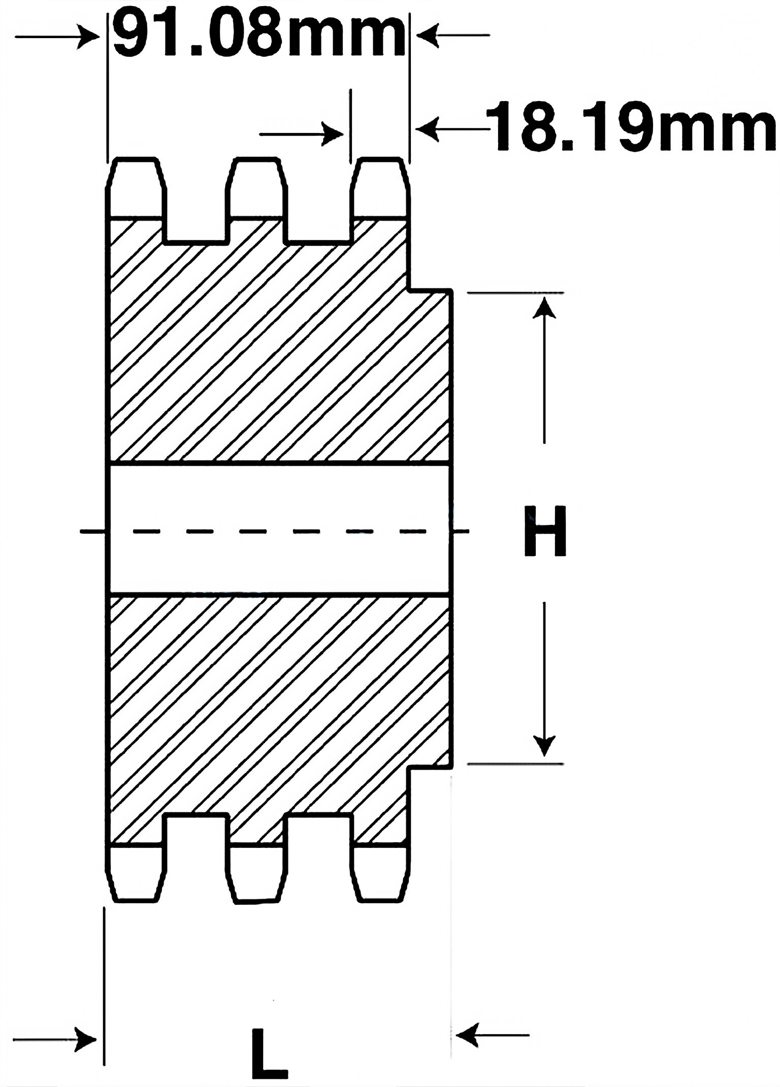 20B-3 Metric Roller Chain Sprockets