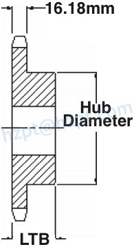 16B Metric Roller Chain Sprockets