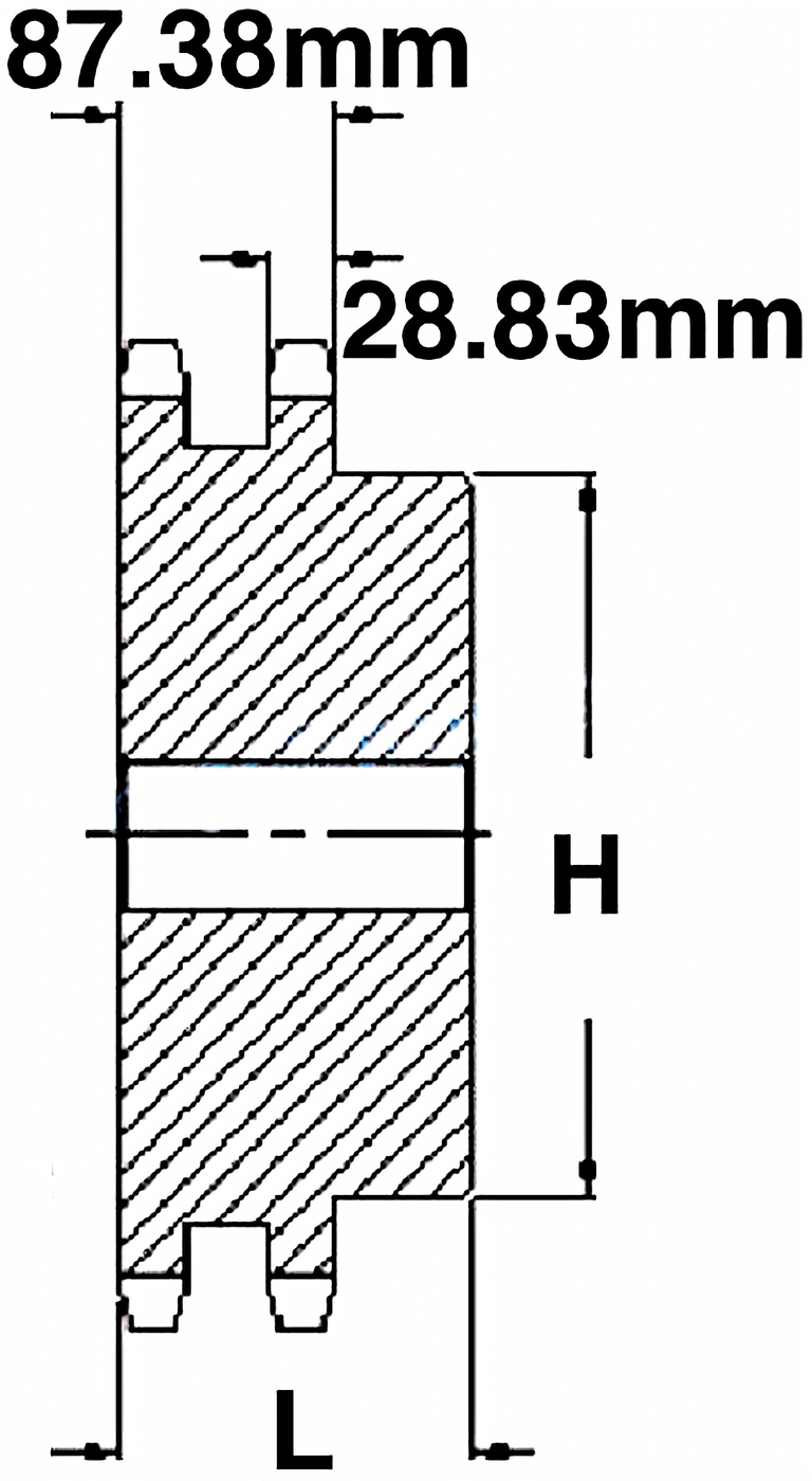 32B-2 Metric Roller Chain Sprockets