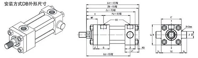 YGD Light Rod Hydraulic Cylinder