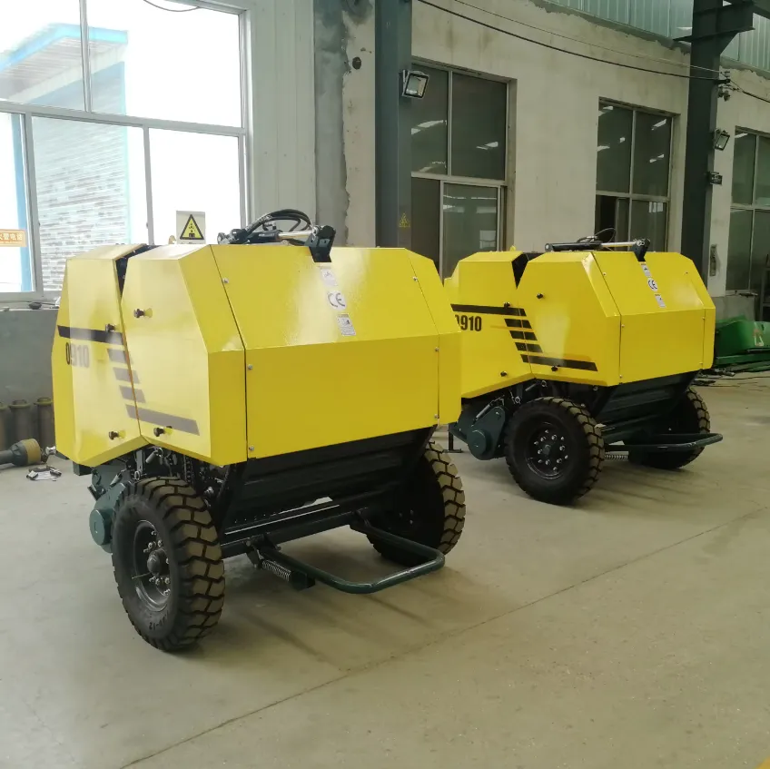 Factory Direct Cheap Price High Efficiency Farm Hay And Straw Mini Round Baler