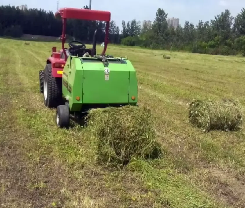 Net Wrap Mini Round Baler for Farm Hay Baling