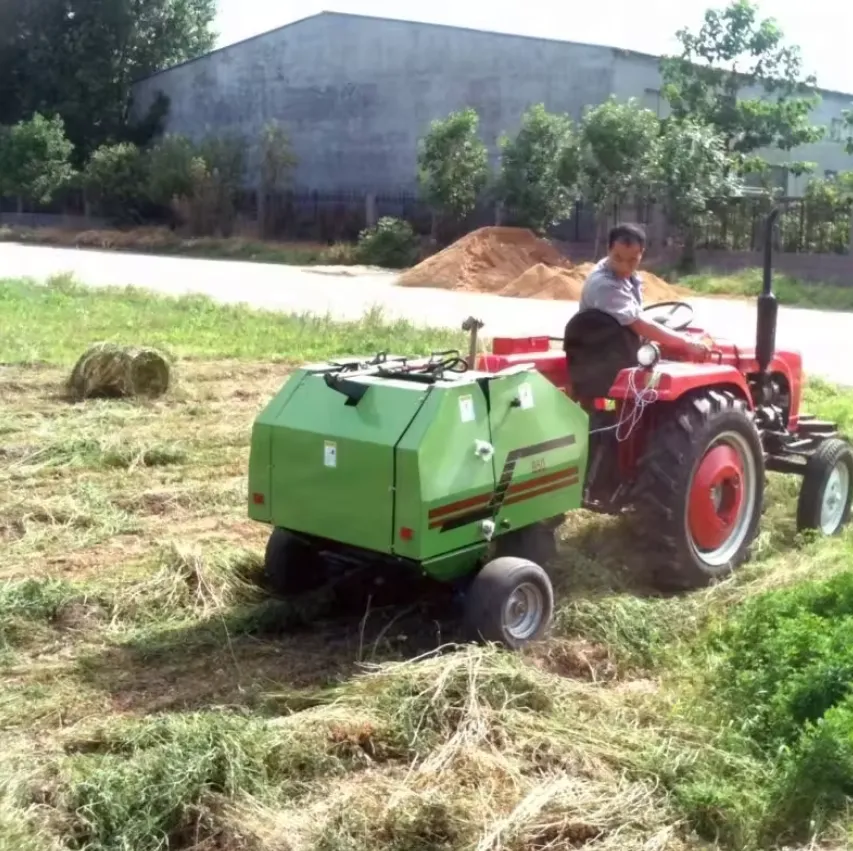 Raydafon Mini Round Baler for Agricultural Farms Hay Baling
