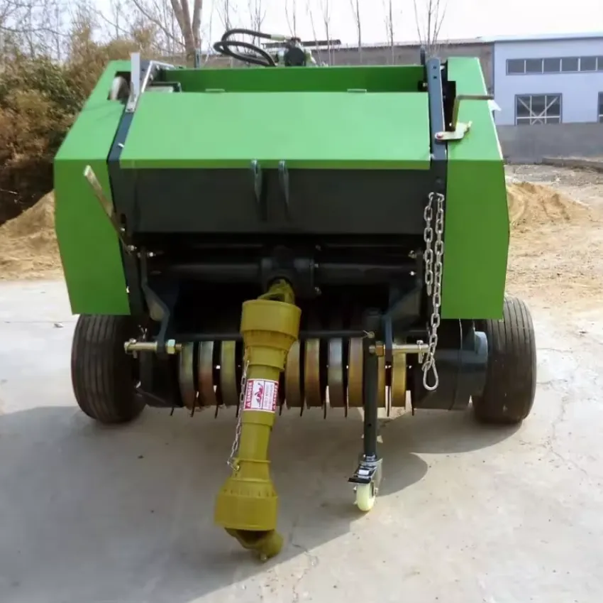 Mini Net Wrap Round Baler for Agricultural Hay Baling