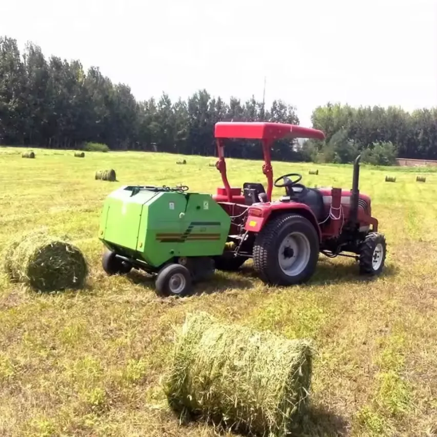 High Efficiency Round Hay Baler Machine Lawn Mower With Mini Hay Baler For Sale
