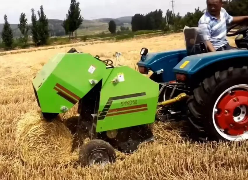 Round Baler for Farm Hay Baling