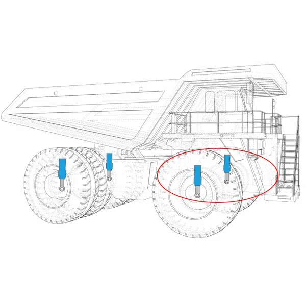 Mining Dump Truck Front Suspension Cylinder