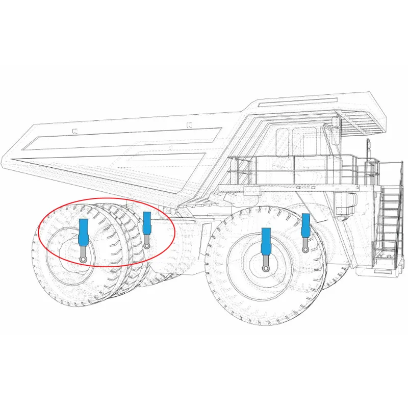 Mining Dump Truck Rear Suspension Cylinder