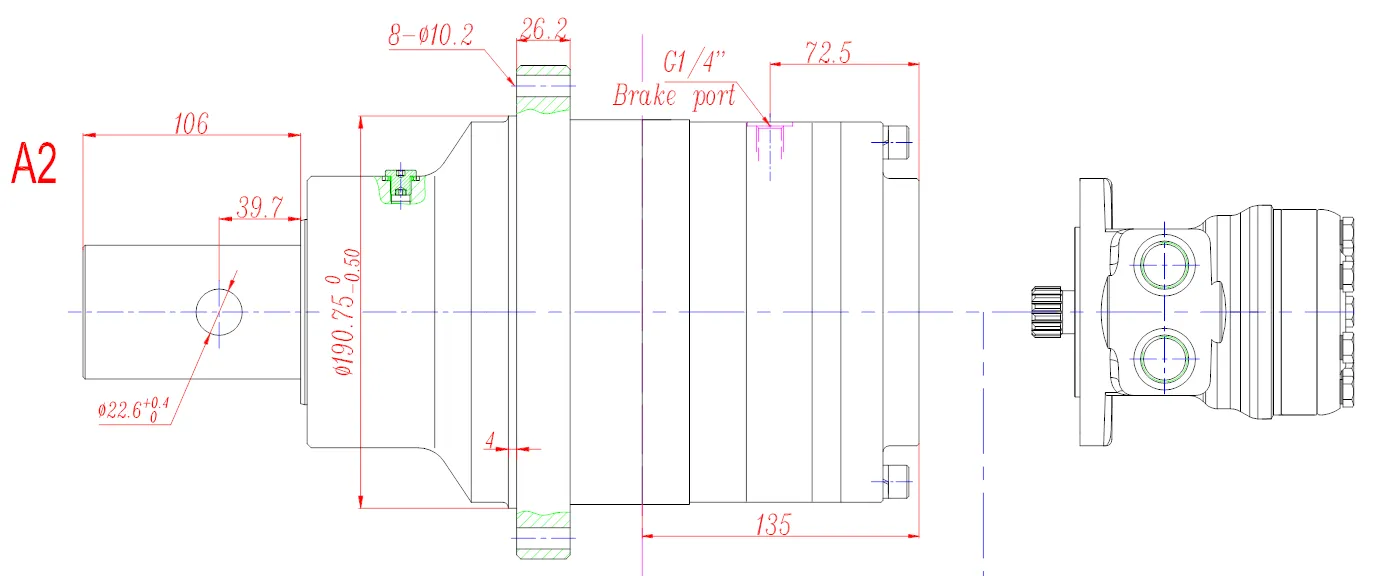 Model 4 Shaft Output Drives Planetary Gearbox