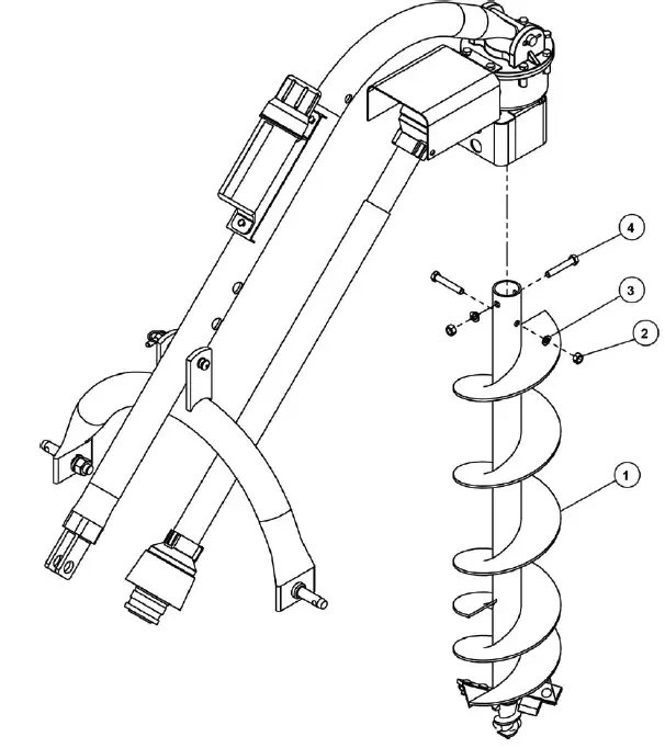 Model 400 3 Point Post Hole Digger for Compact/Sub-Compact/Cat 0 Tractors