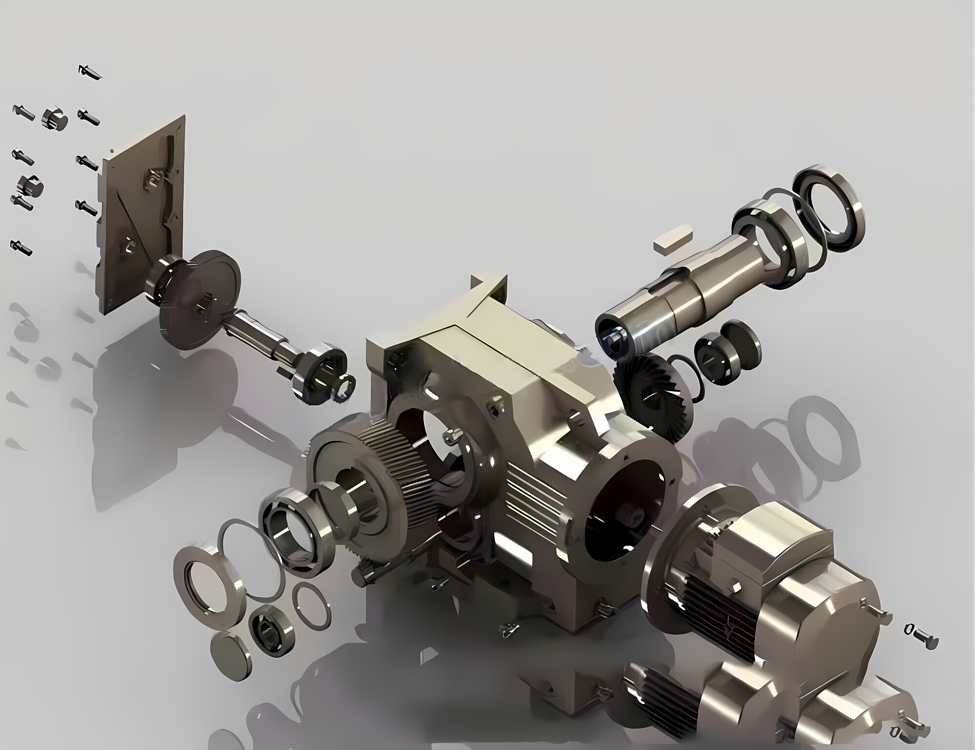 Motor Reducer Spiral bevel gearbox