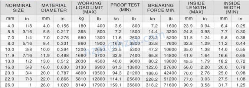 NACM2003 Standard Link Chain
