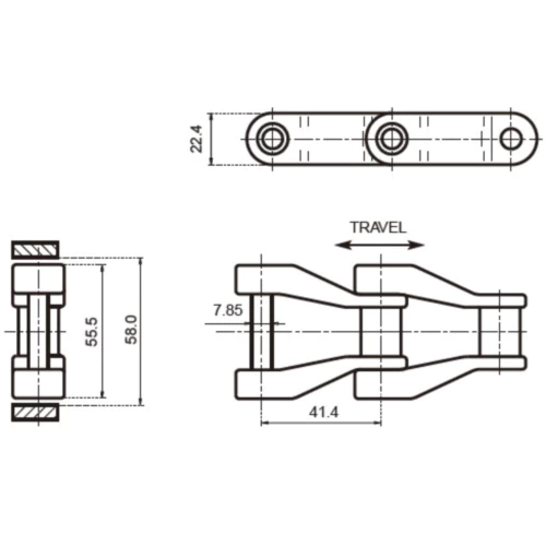 Plastic Drive Chains Replacement Of System Plast NH45