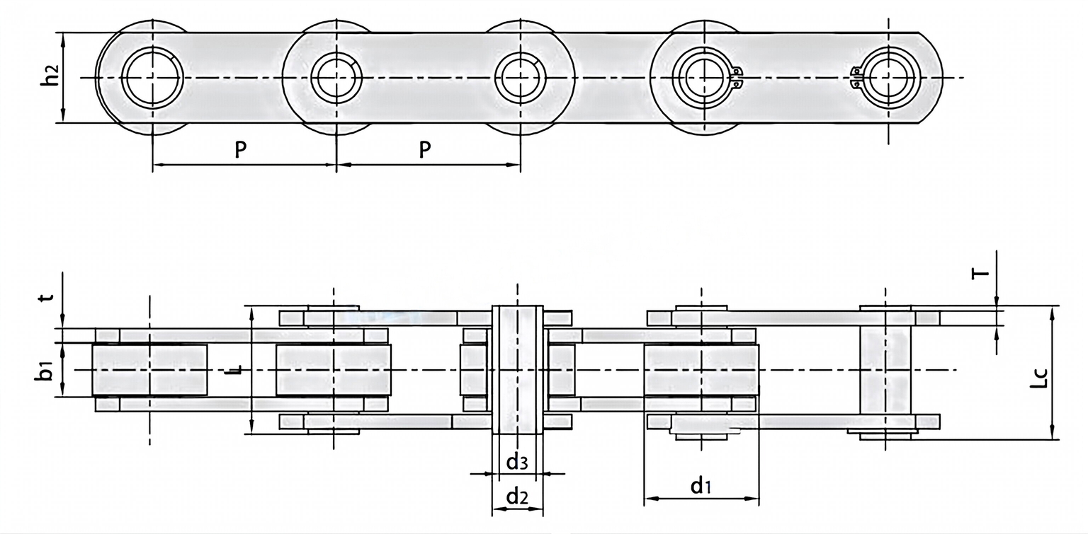 Non-standard Hollow Pin Conveyor Chains