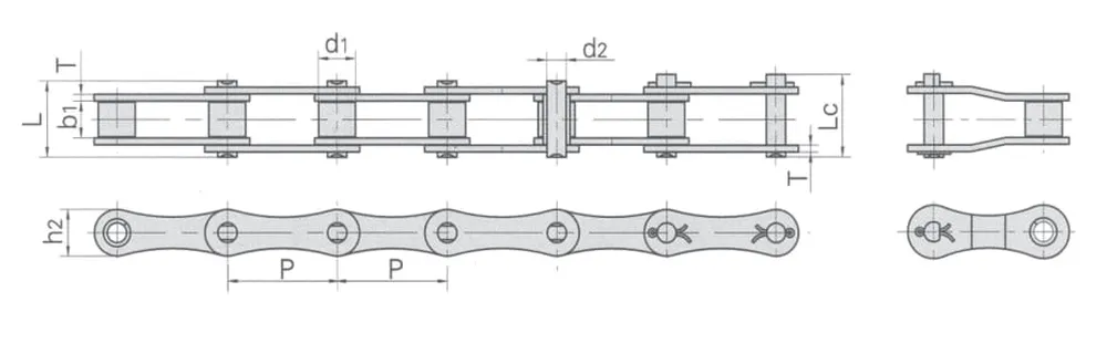 S55 Agricultural Roller Chain