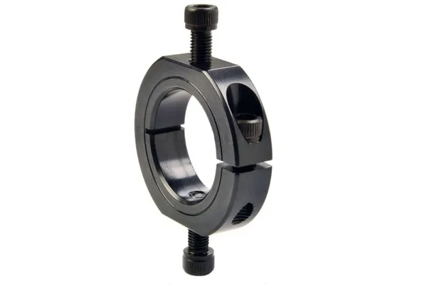 One Piece Mountable Shaft Collars (Shaft Clamps) with OD Flats and Holes Inch Series