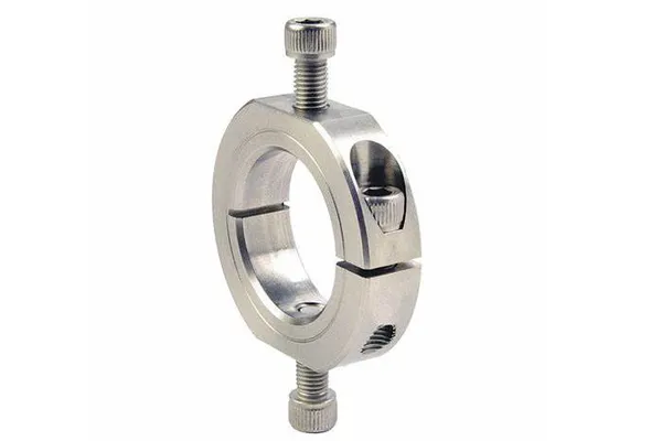One Piece Mountable Shaft Collars (Shaft Clamps) with OD Flats and Holes Metric Series