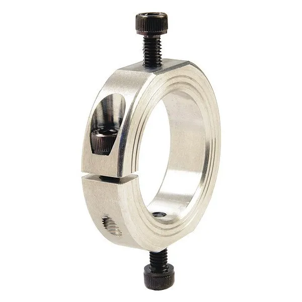 One Piece Mountable Shaft Collars (Shaft Clamps) with OD Flats and Holes Inch Series