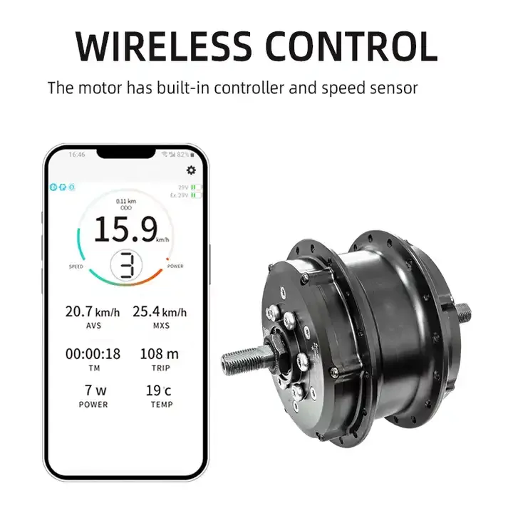 Raydafon Front Intelligent Brushless Hub Wheel Motor Electric Bike Conversion Kit Bicycle Hub Motor