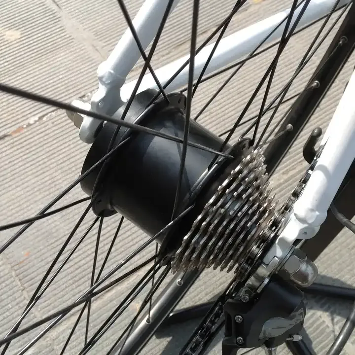 P110 Disc Brake Rear Motor 36V 7-11 Speeds 260rpm 32 Holes Torque Sensing Rear Hub Motor Wheel for Electric Bicycle