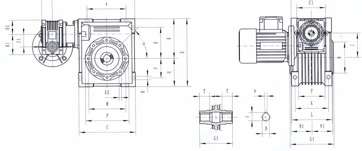Combination Worm Gear Units