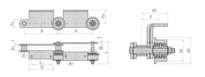 Conveyor Chain for Automobile Production Line Pitch 250mm