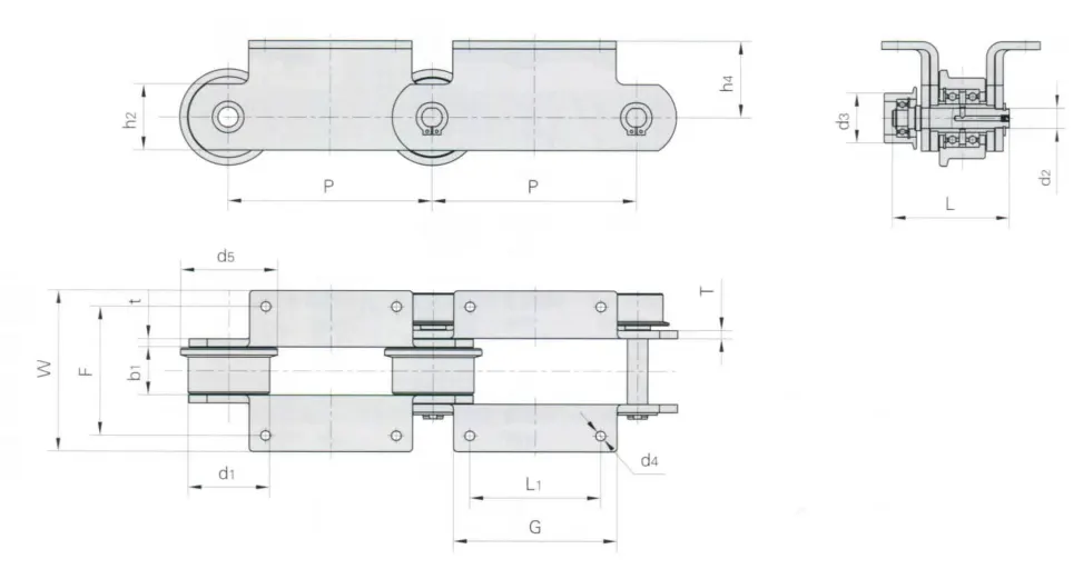 Conveyor Chain for Automobile Production Line Pitch 250mm