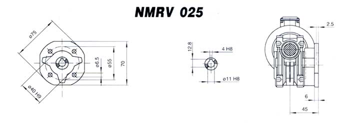 RDF-NMRV Worm Gearbox RDF-NRV Worm Gear Speed Reduction Unit