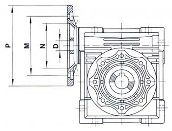 RDF-NMRV Worm Gearbox RDF-NRV Worm Gear Speed Reduction Unit